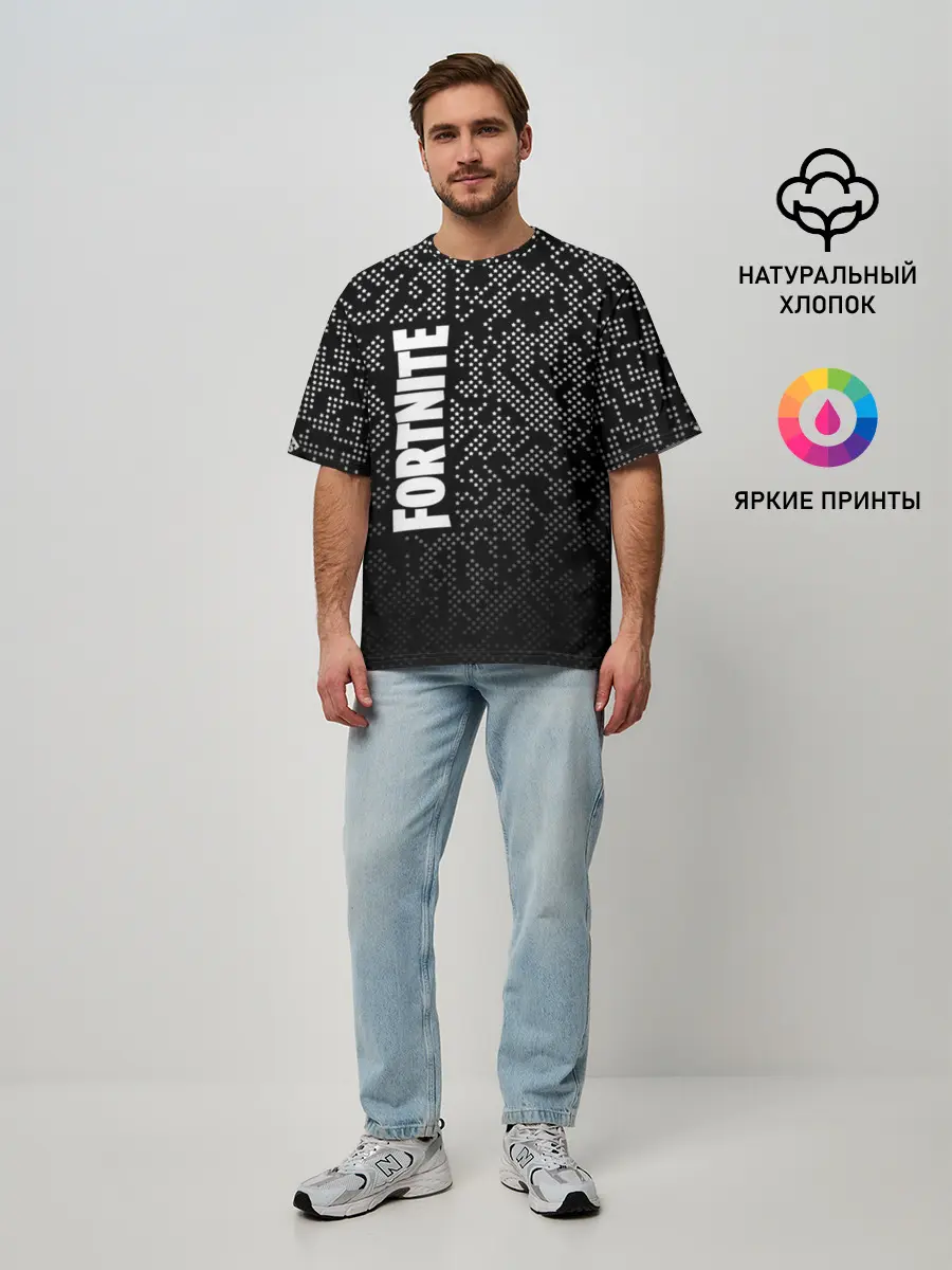 Мужская футболка оверсайз / Fortnite