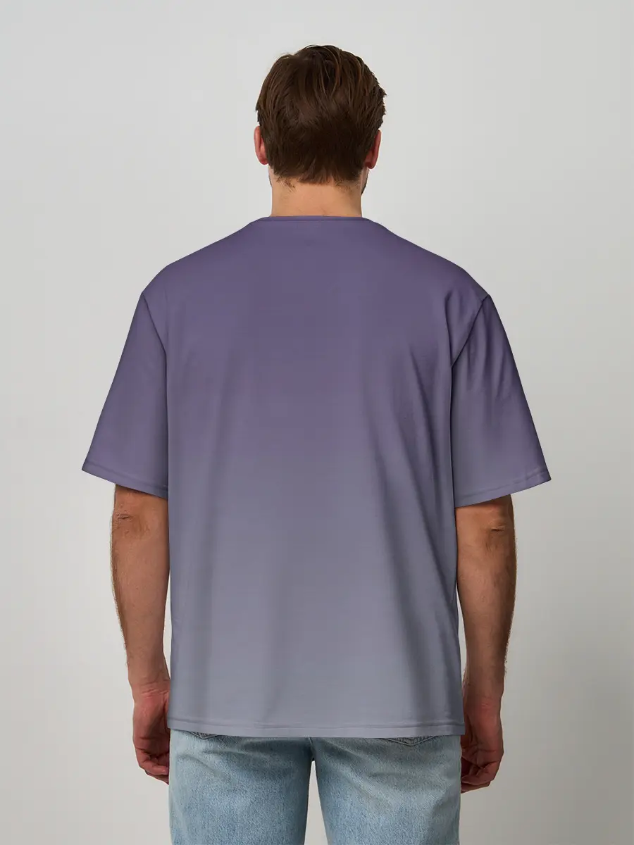 Мужская футболка оверсайз / ведьма сова луна