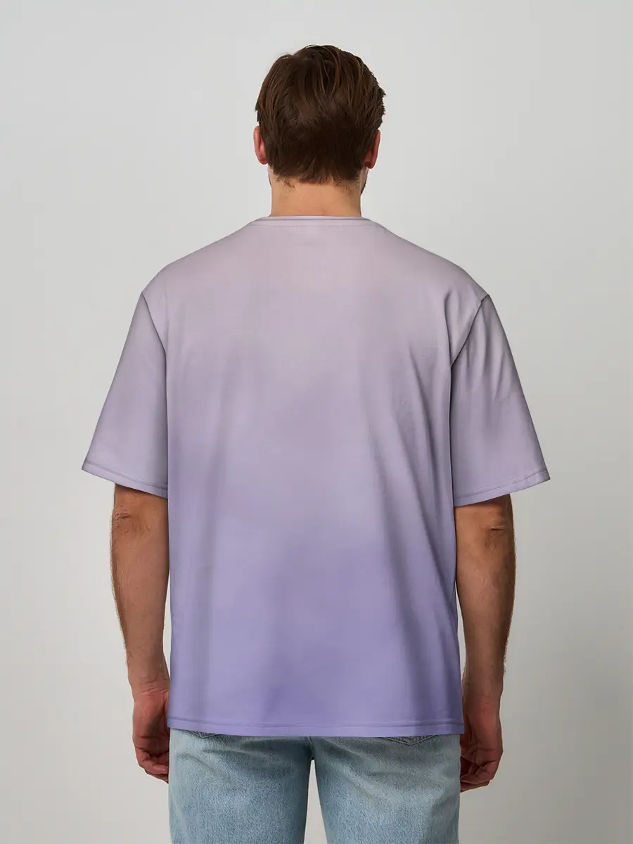 Мужская футболка оверсайз / Гимнастка на полотне