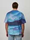 Мужская футболка оверсайз / Грозовые мазки