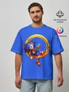 Мужская футболка оверсайз / SONIC