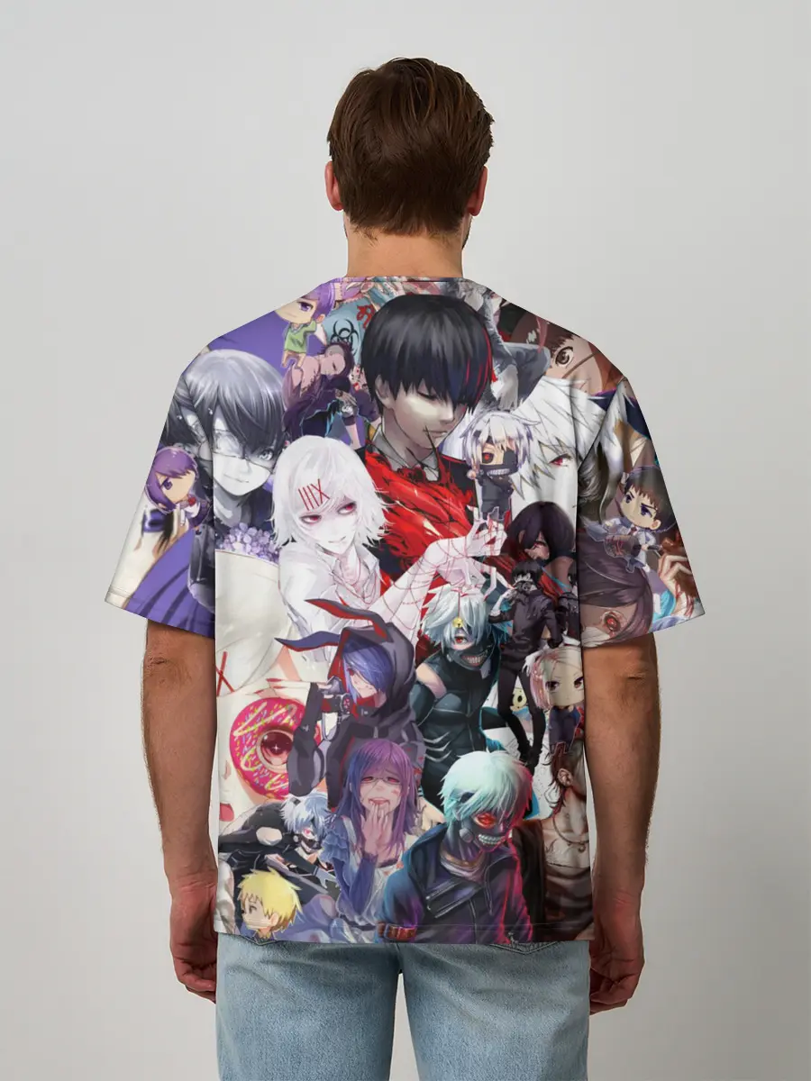 Мужская футболка оверсайз / Tokyo-Ghoul