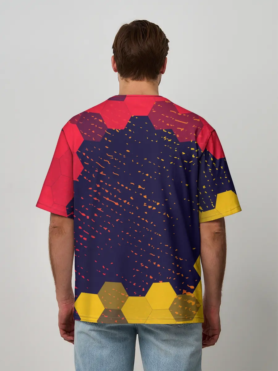 Мужская футболка оверсайз / AMONG US / АМОНГ АС