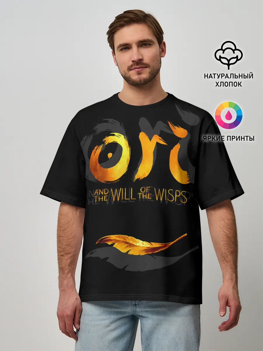 Мужская футболка оверсайз / Ori and the Will of the Wisps