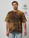 Мужская футболка оверсайз / Абстрактный узор текстура