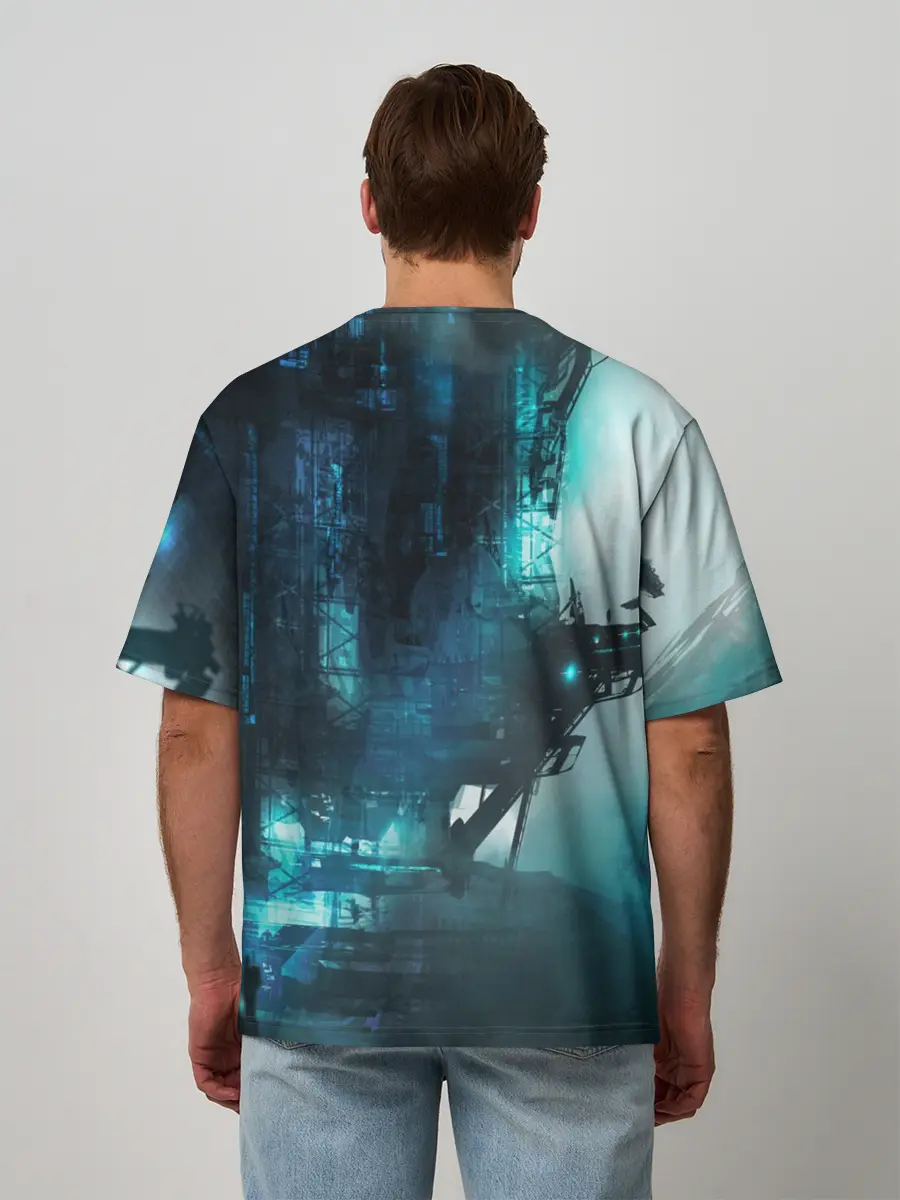 Мужская футболка оверсайз / Cyberpunk 2077