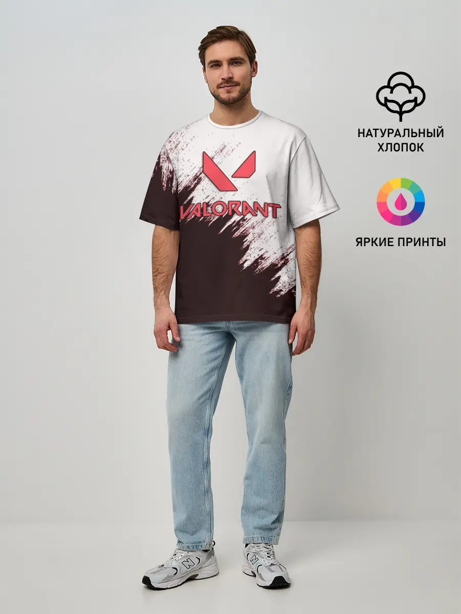 Мужская футболка оверсайз / VALORANT