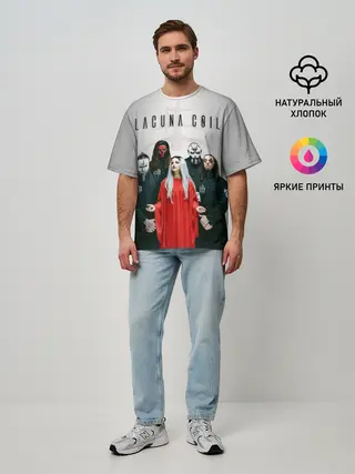 Мужская футболка оверсайз / Lacuna Coil