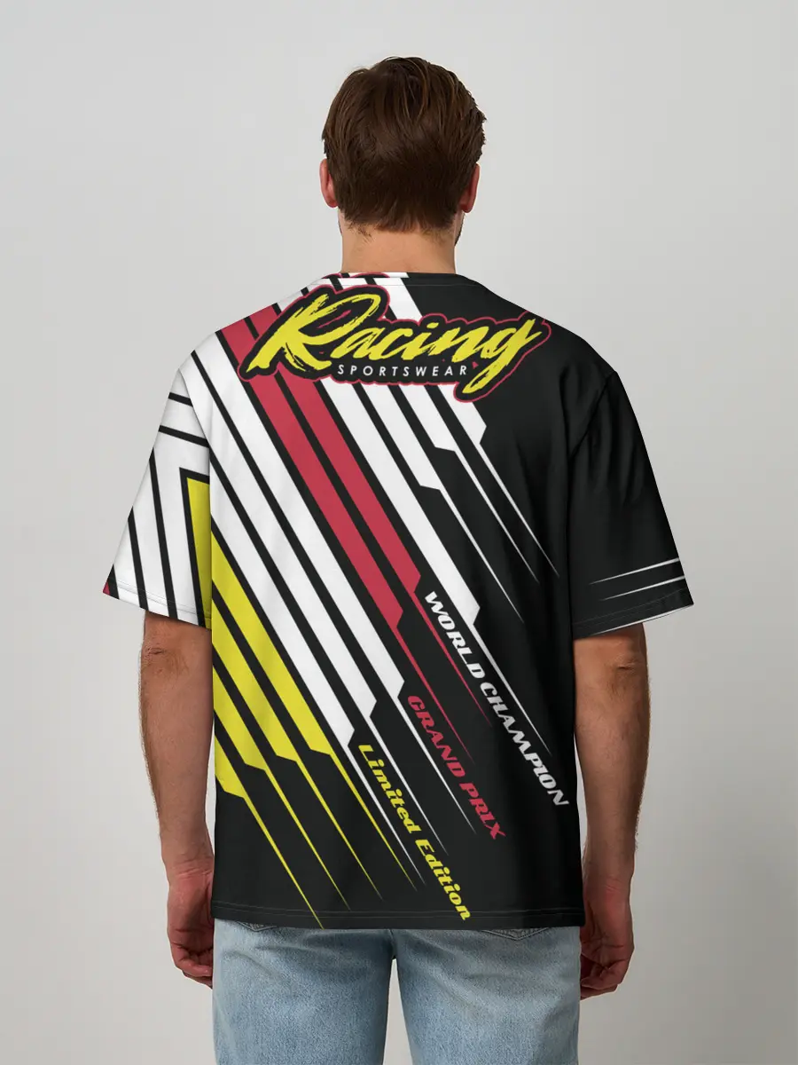 Мужская футболка оверсайз / Форма для мотокросса FOX