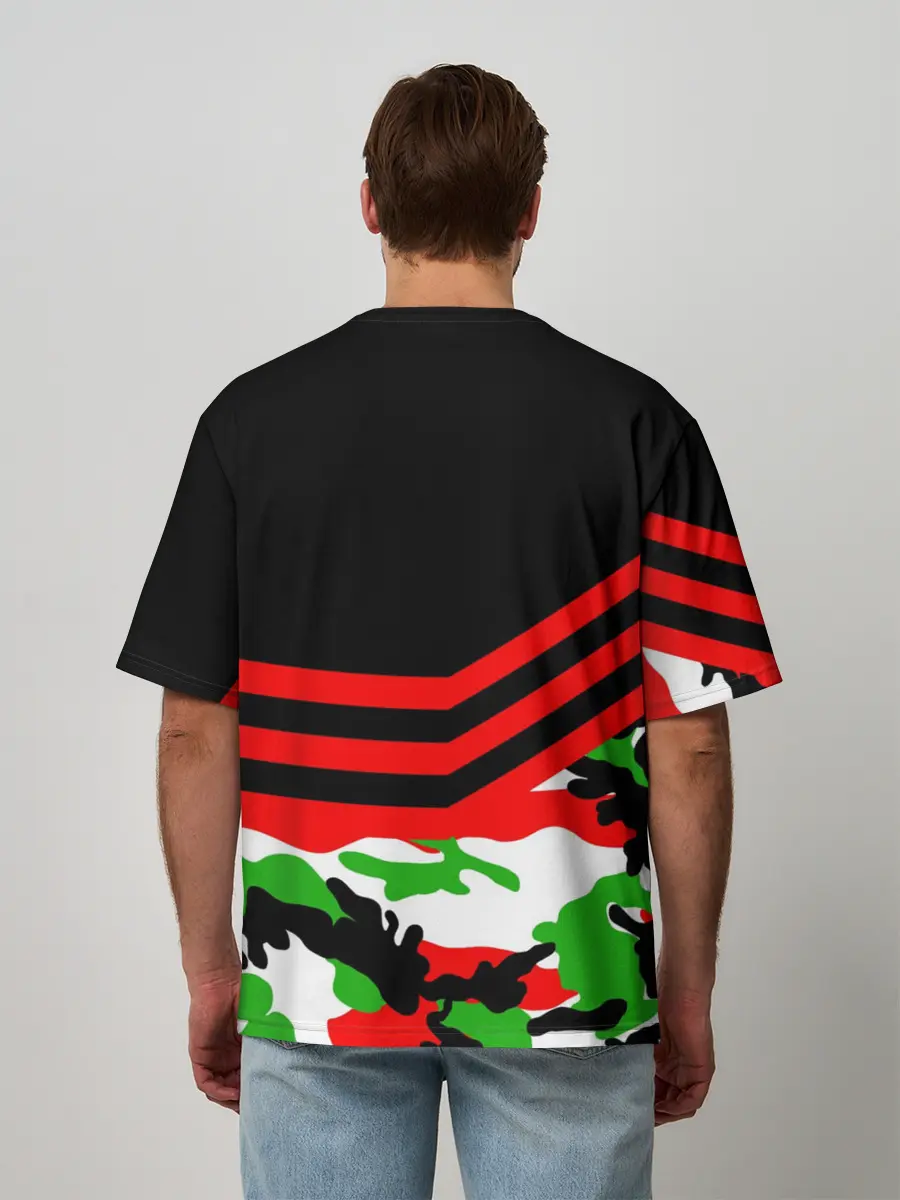 Мужская футболка оверсайз / Камуфляж CS:GO