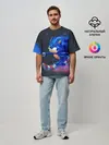 Мужская футболка оверсайз / SONIC