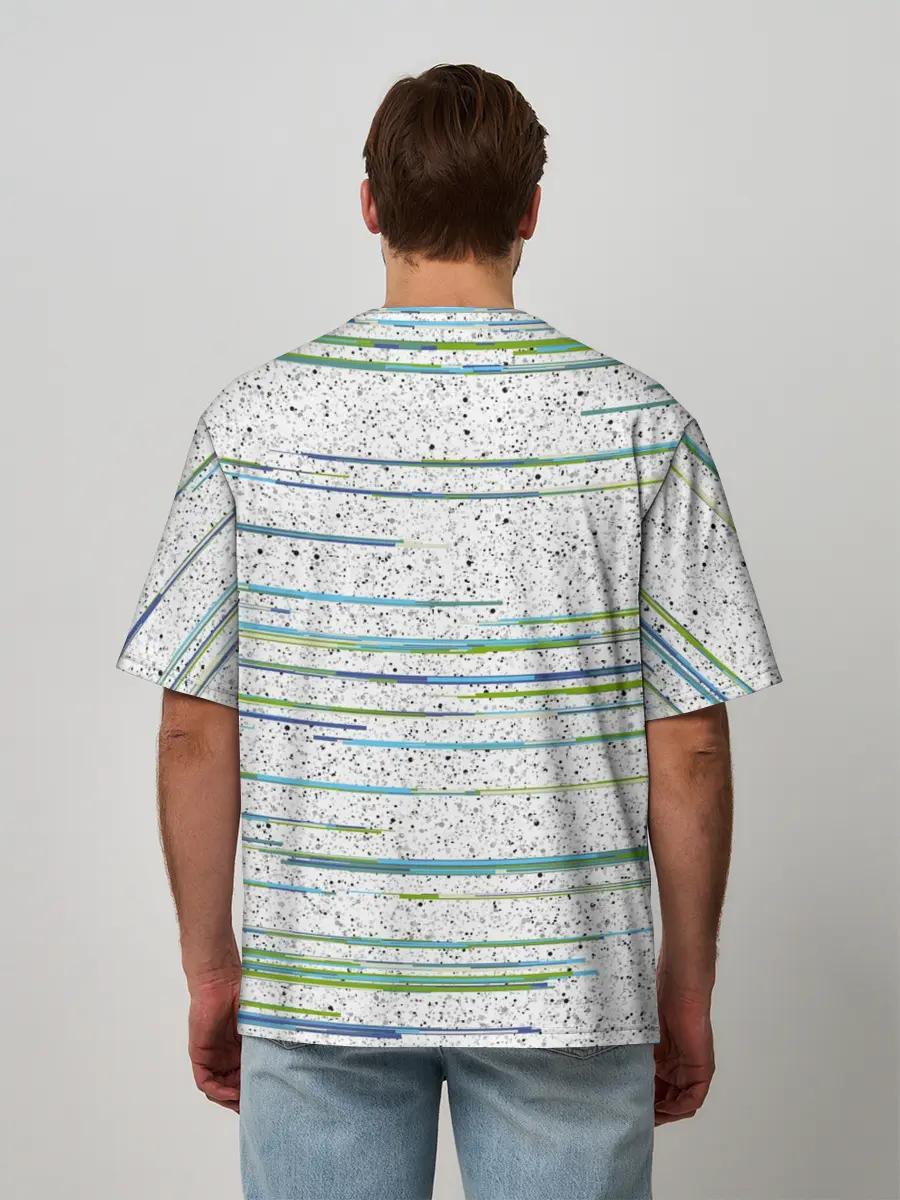 Мужская футболка оверсайз / Абстракция