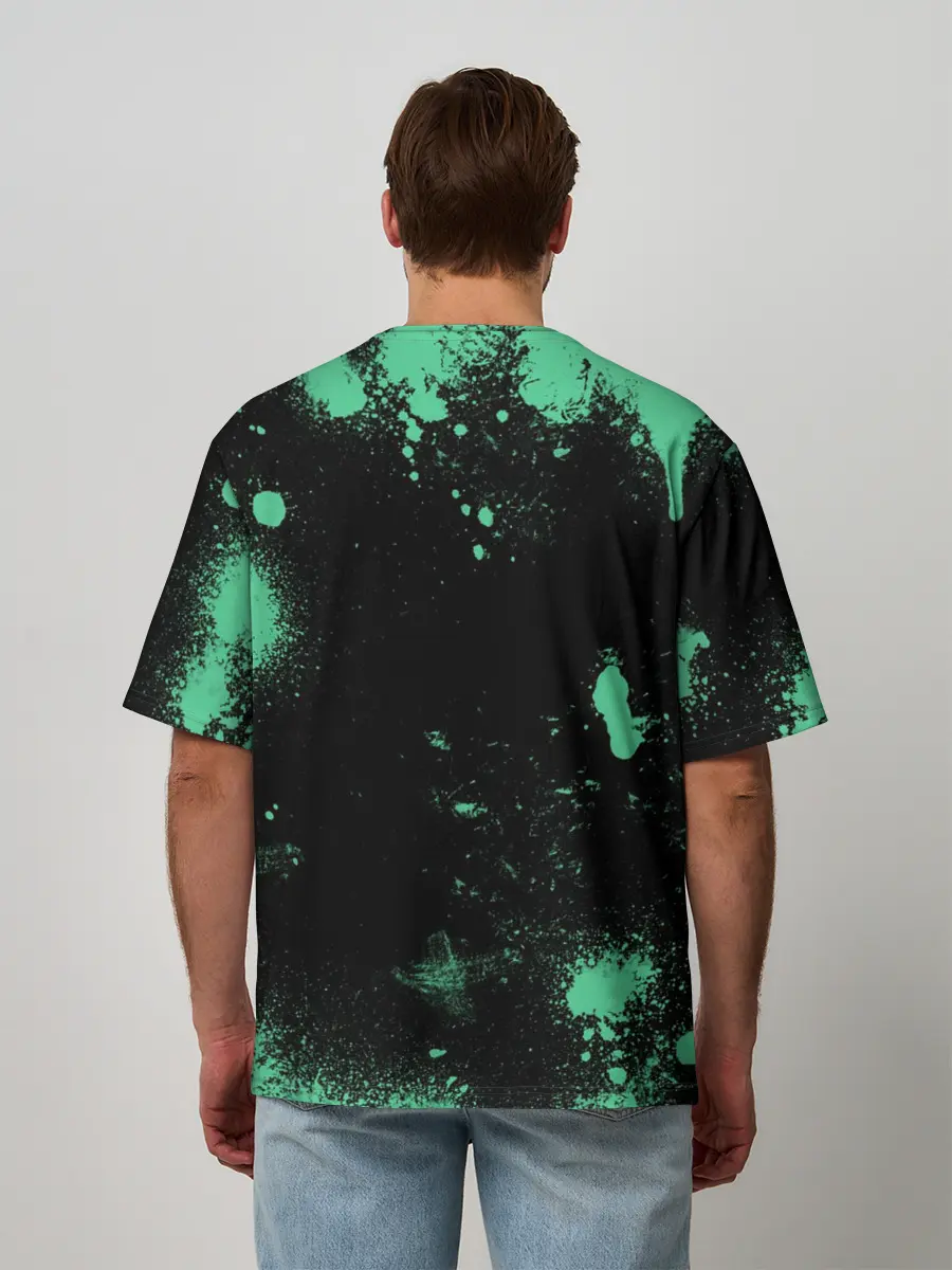 Мужская футболка оверсайз / XIAO | БРЫЗГИ | СЯО