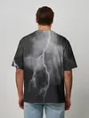 Мужская футболка оверсайз / гроза