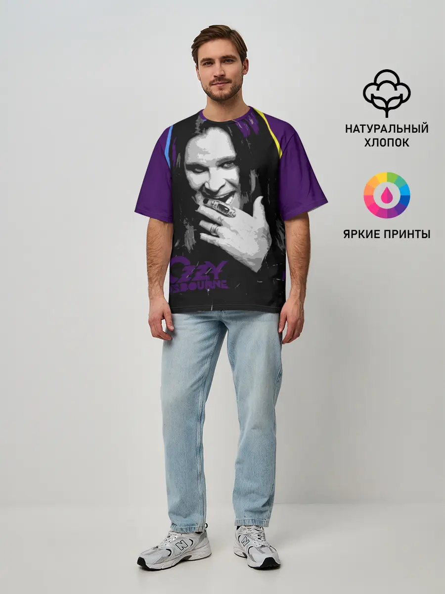 Мужская футболка оверсайз / Ozzy Osbourne, Оззи Осборн