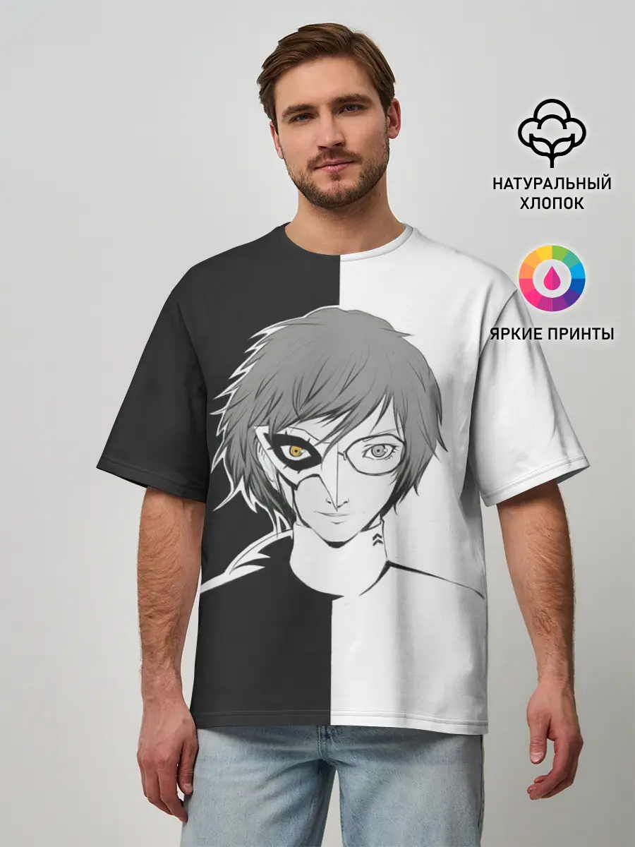 Мужская футболка оверсайз / Фамитсу