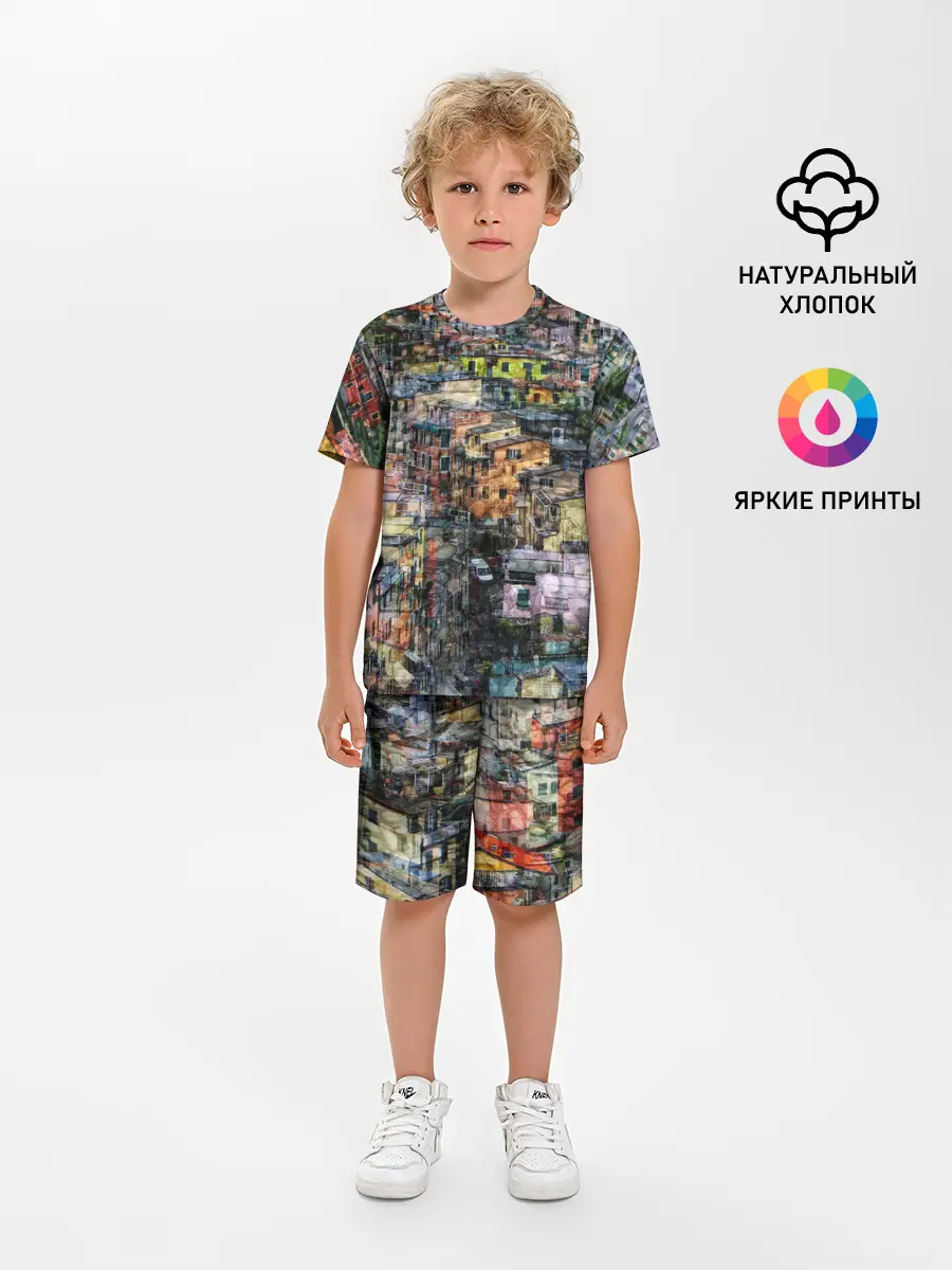 Детская пижама с шортами / ГОРОДОК
