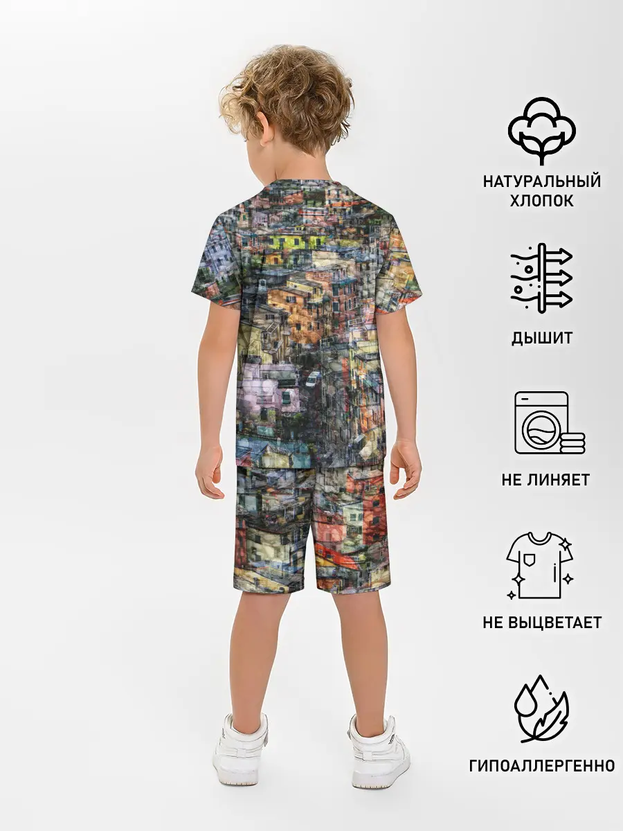 Детская пижама с шортами / ГОРОДОК