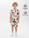 Детская пижама с шортами / coffee