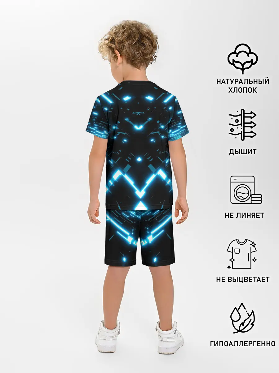 Детская пижама с шортами / Neon Lights