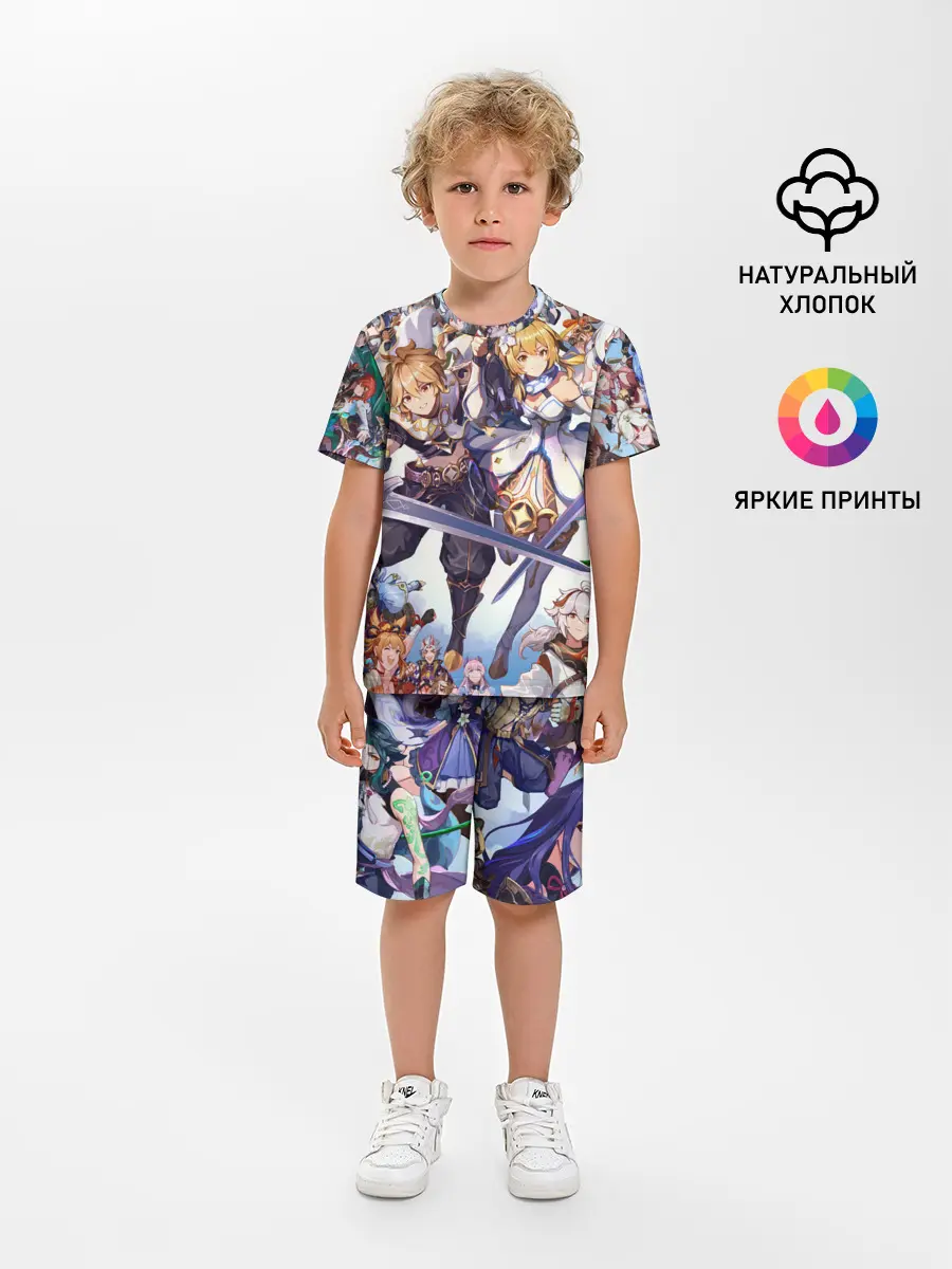 Детская пижама с шортами / GENSHIN IMPACT ПЕРСОНАЖИ