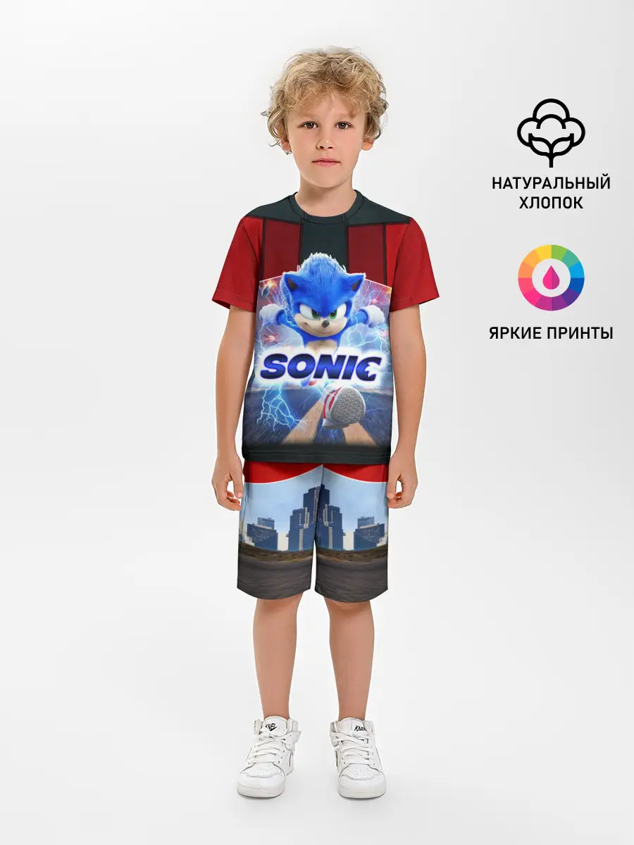Детская пижама с шортами / Соник 2020