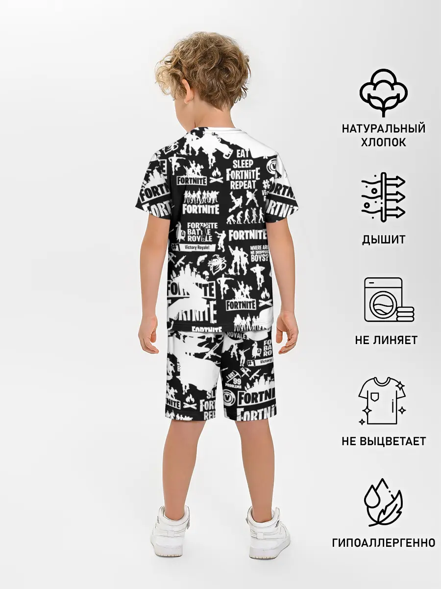 Детская пижама с шортами / Fortnite