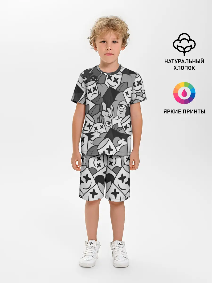 Детская пижама с шортами / Marshmello