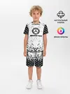 Детская пижама с шортами / Mercedes | брызги красок,