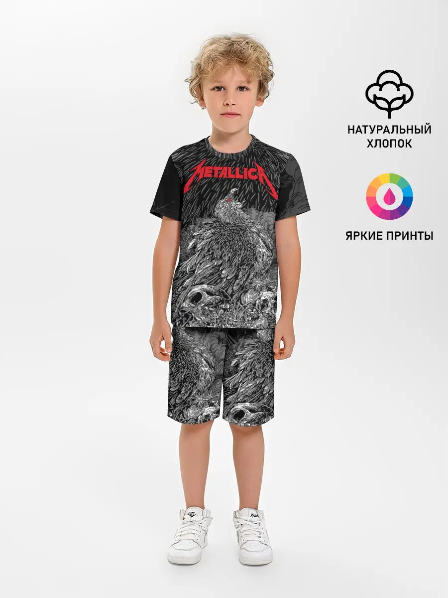 Детская пижама с шортами / Metallica