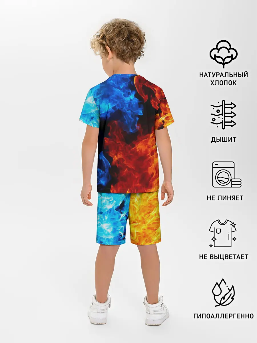 Детская пижама с шортами / Marshmello Fire