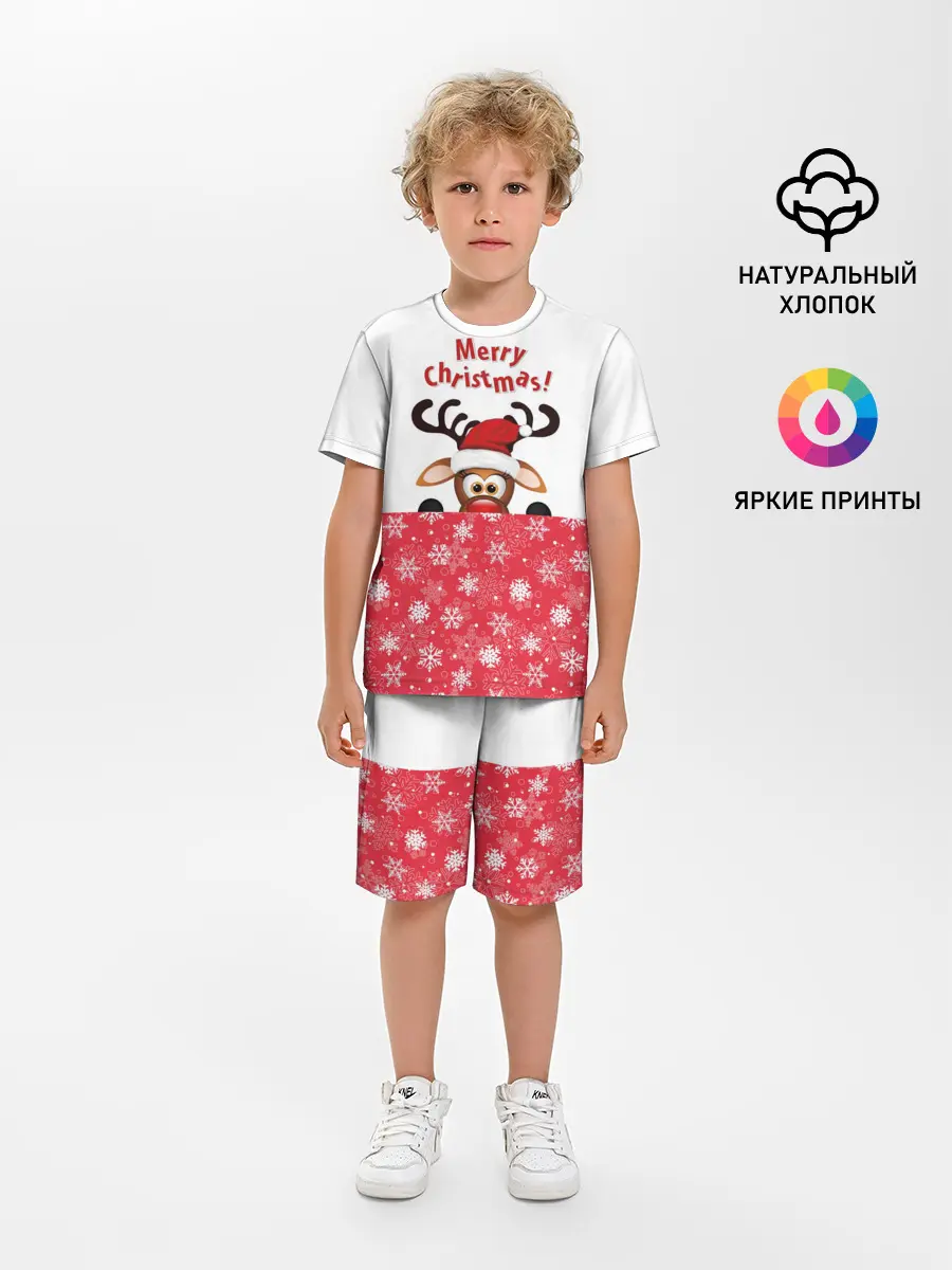 Детская пижама с шортами / Оленёнок