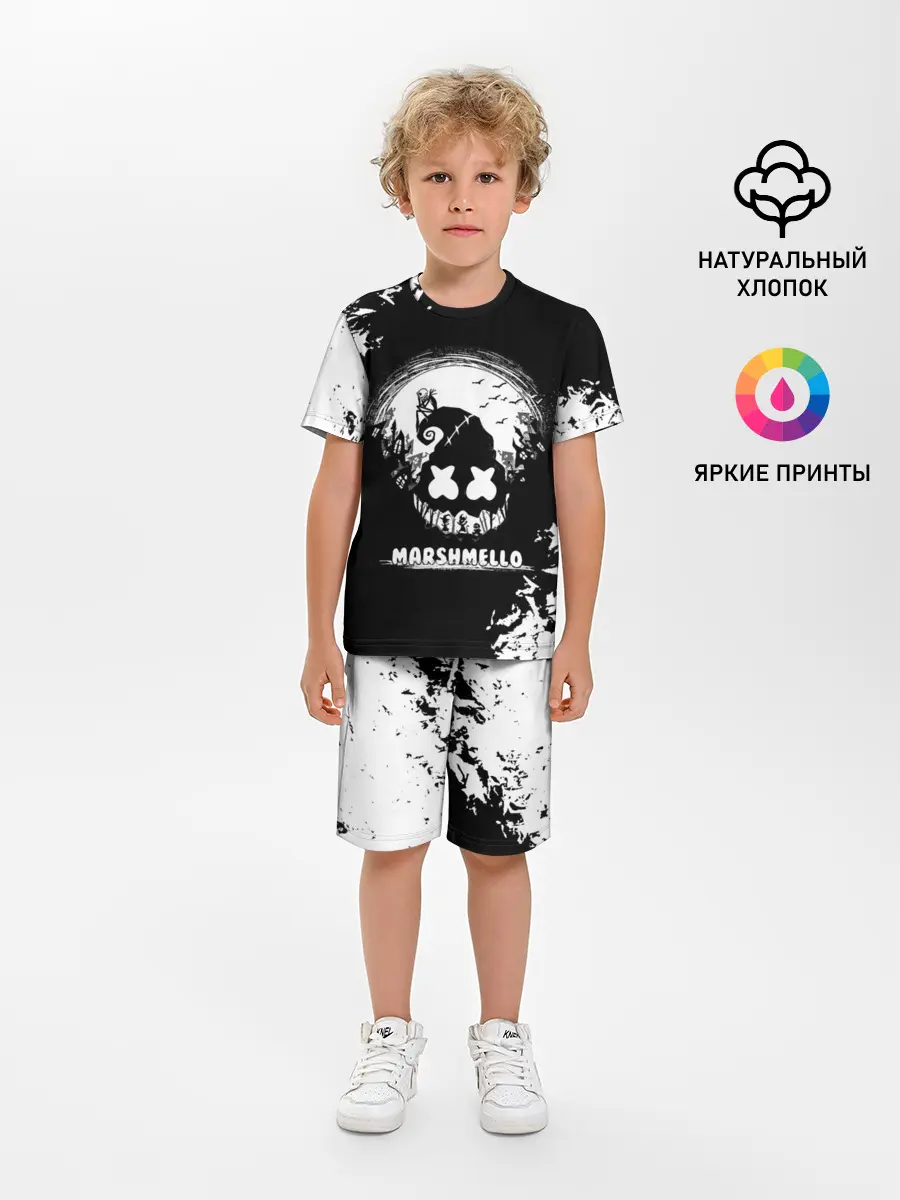 Детская пижама с шортами / Marshmello Кошмар