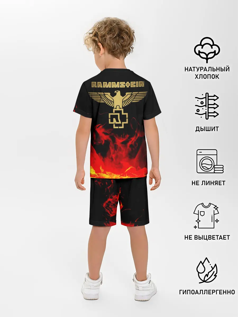 Детская пижама с шортами / Rammstein