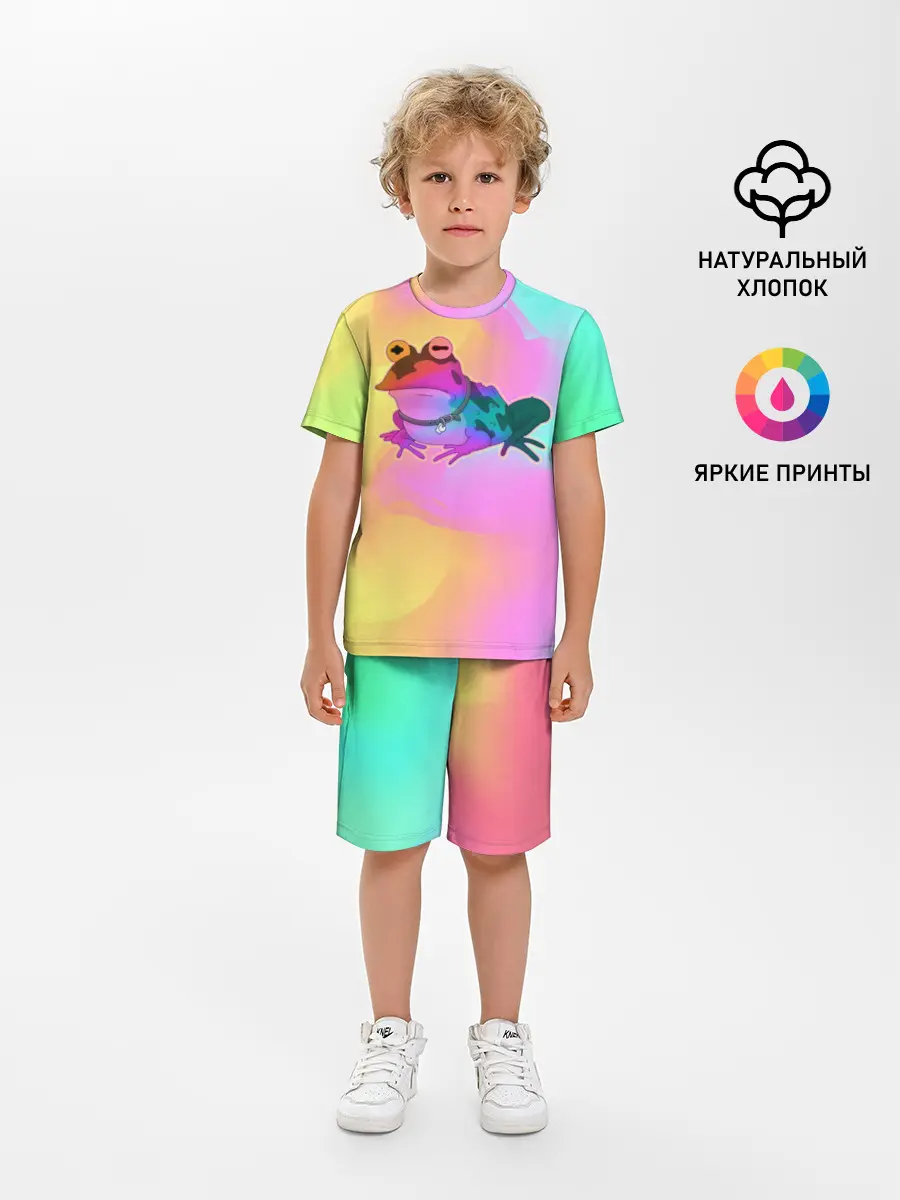 Детская пижама с шортами / Кислотная Гипножаба