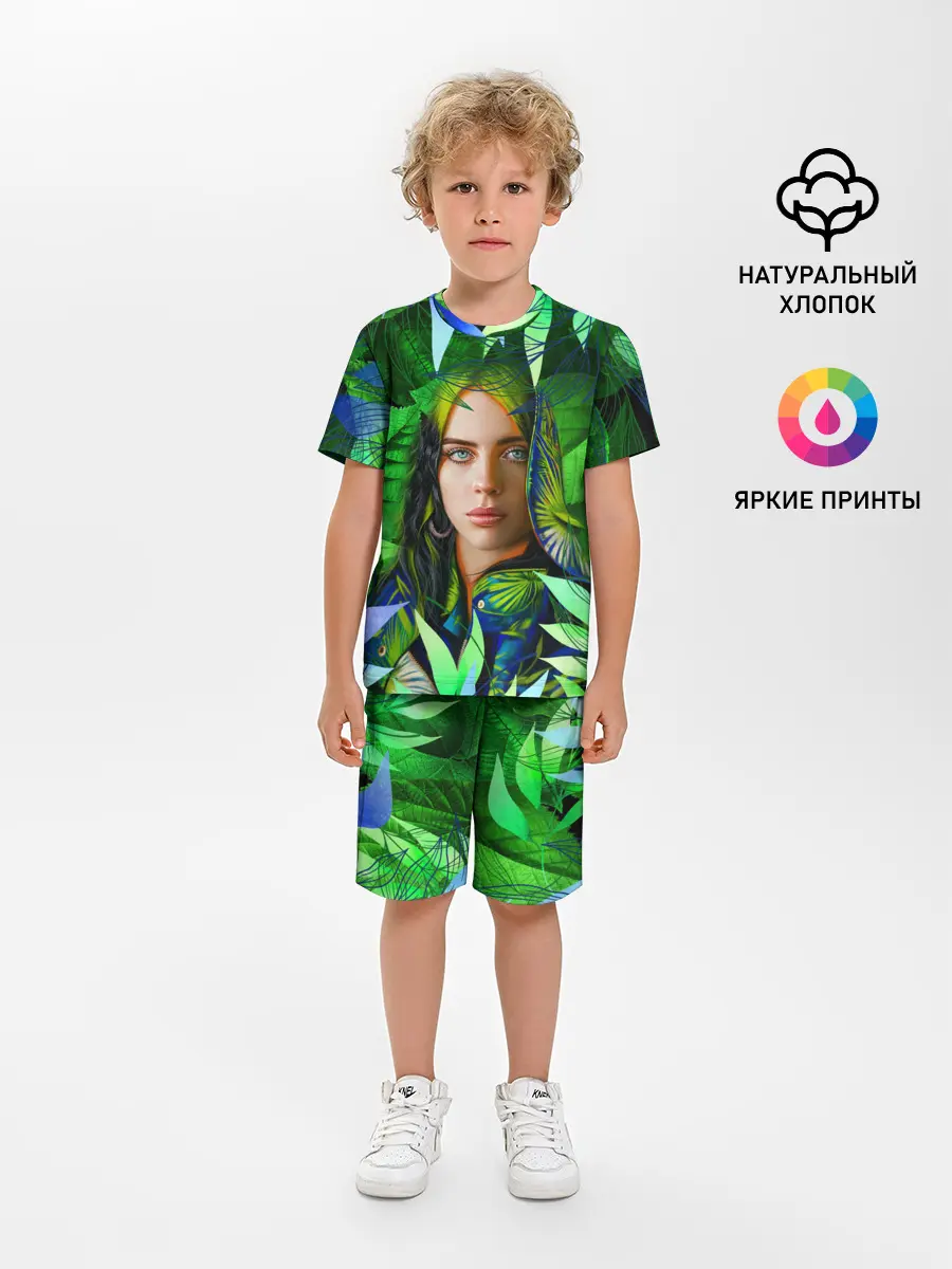 Детская пижама с шортами / BILLIE EILISH | БИЛЛИ АЙЛИШ