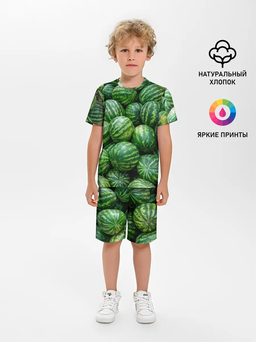 Детская пижама с шортами / Арбузы