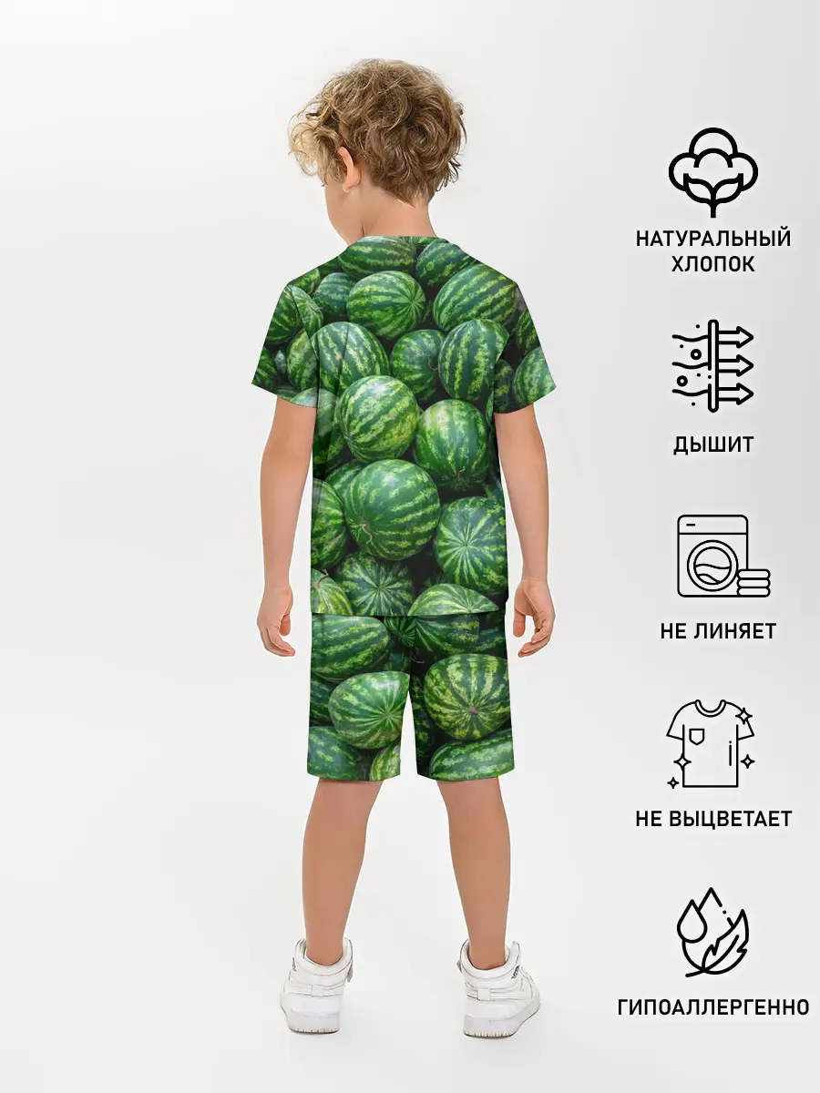 Детская пижама с шортами / Арбузы