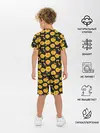 Детская пижама с шортами / Психоделические смайлы