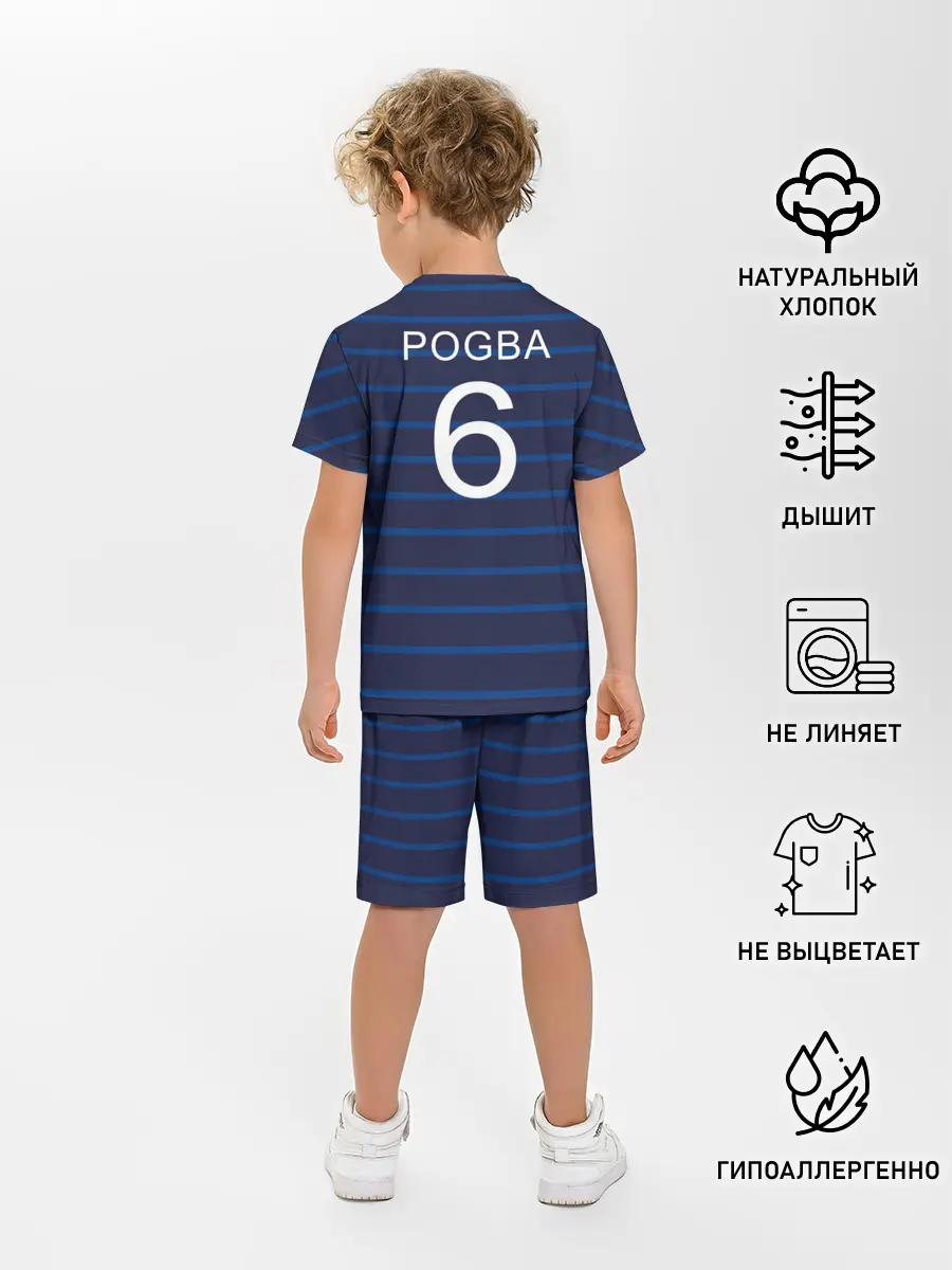 Детская пижама с шортами / Погба футболист Франция