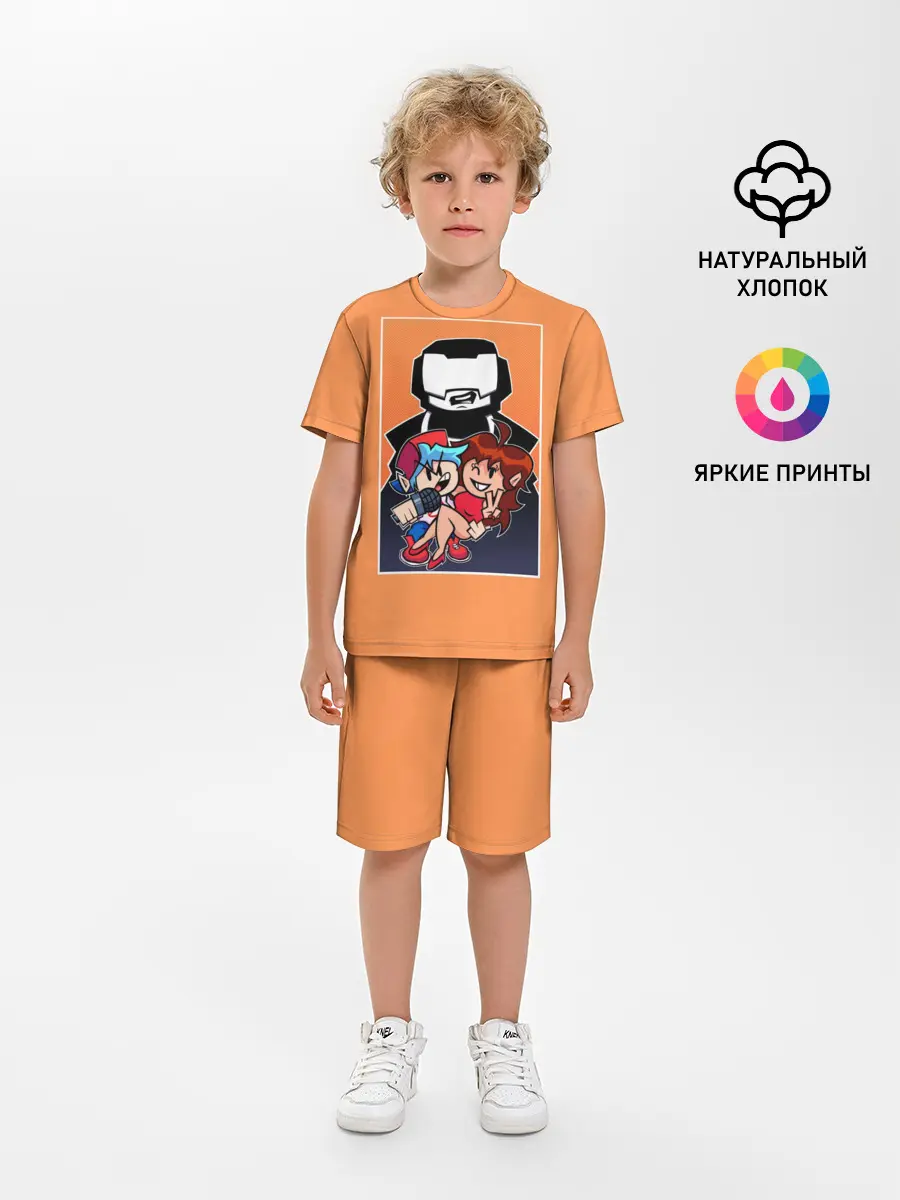 Детская пижама с шортами / Boyfriend, Girlfriend, Tankman