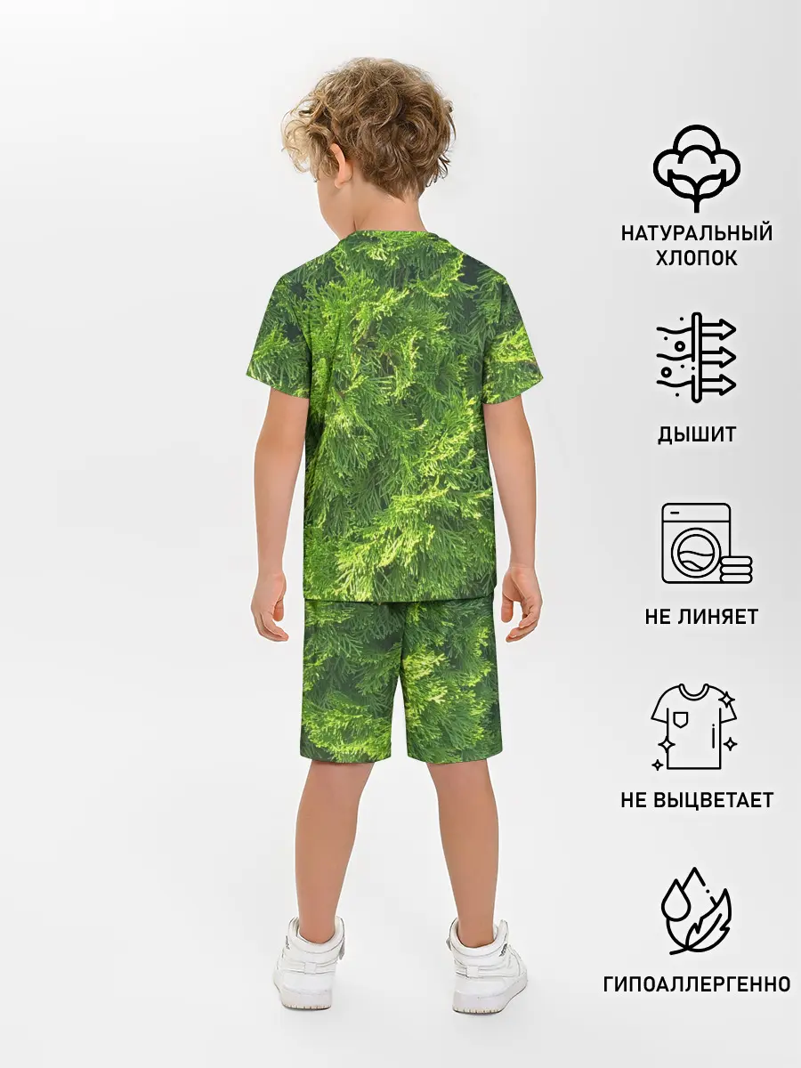 Детская пижама с шортами / Хвойная масса