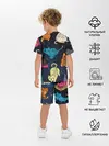 Детская пижама с шортами / Космические котики