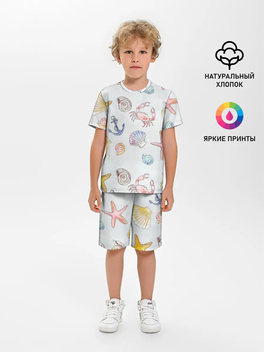 Детская пижама с шортами / морские ляльки