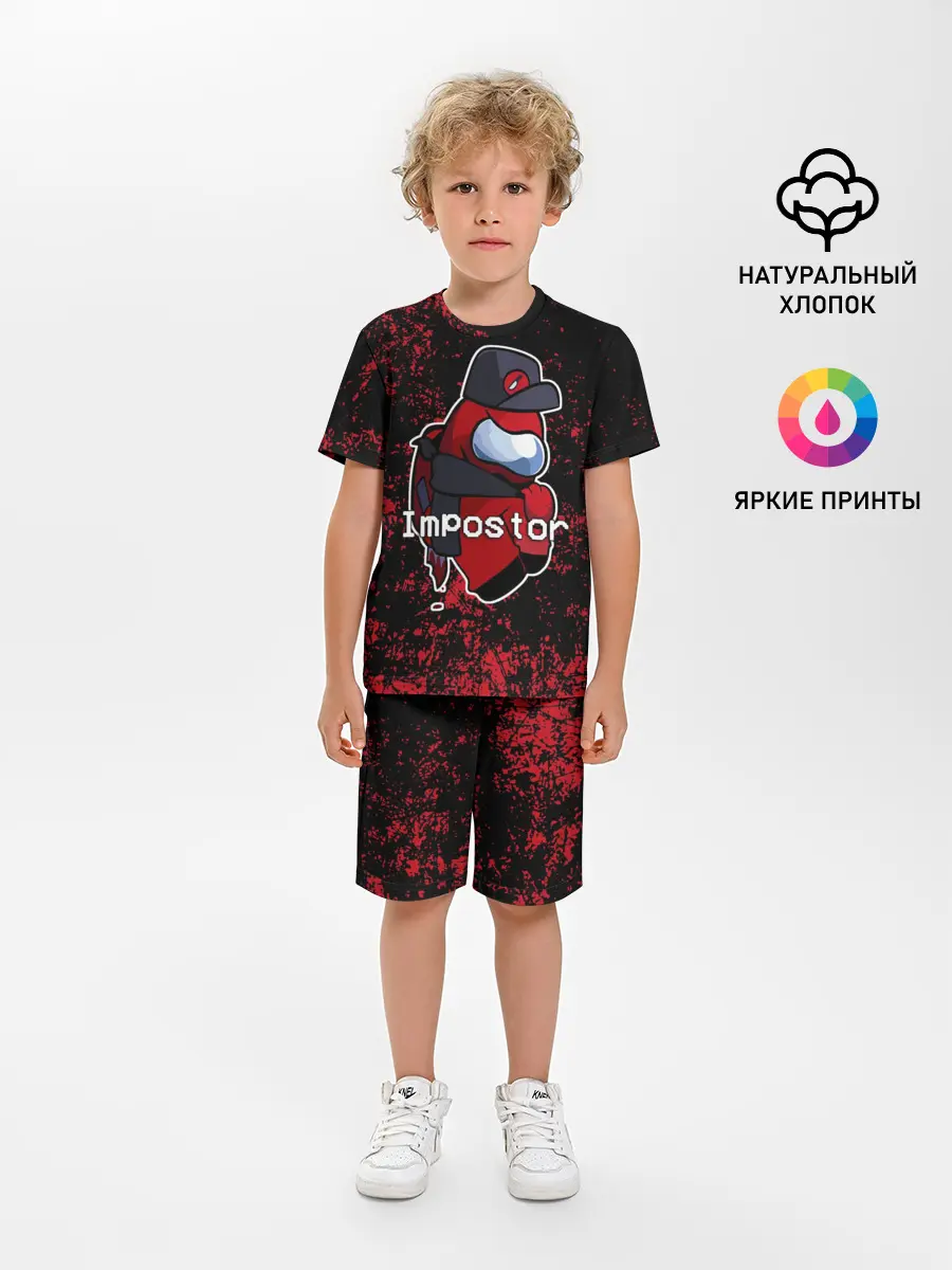 Детская пижама с шортами / AMONG US