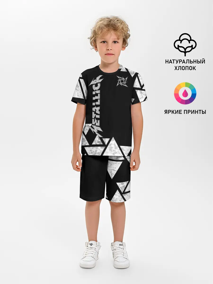 Детская пижама с шортами / Metallica