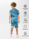 Детская пижама с шортами / Морская волна