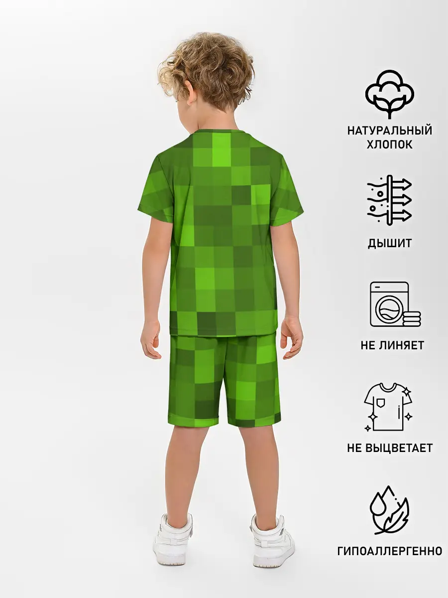 Детская пижама с шортами / Minecraft