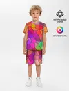 Детская пижама с шортами / Мозаика цветная