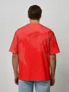 Мужская футболка оверсайз / RED SMOKE
